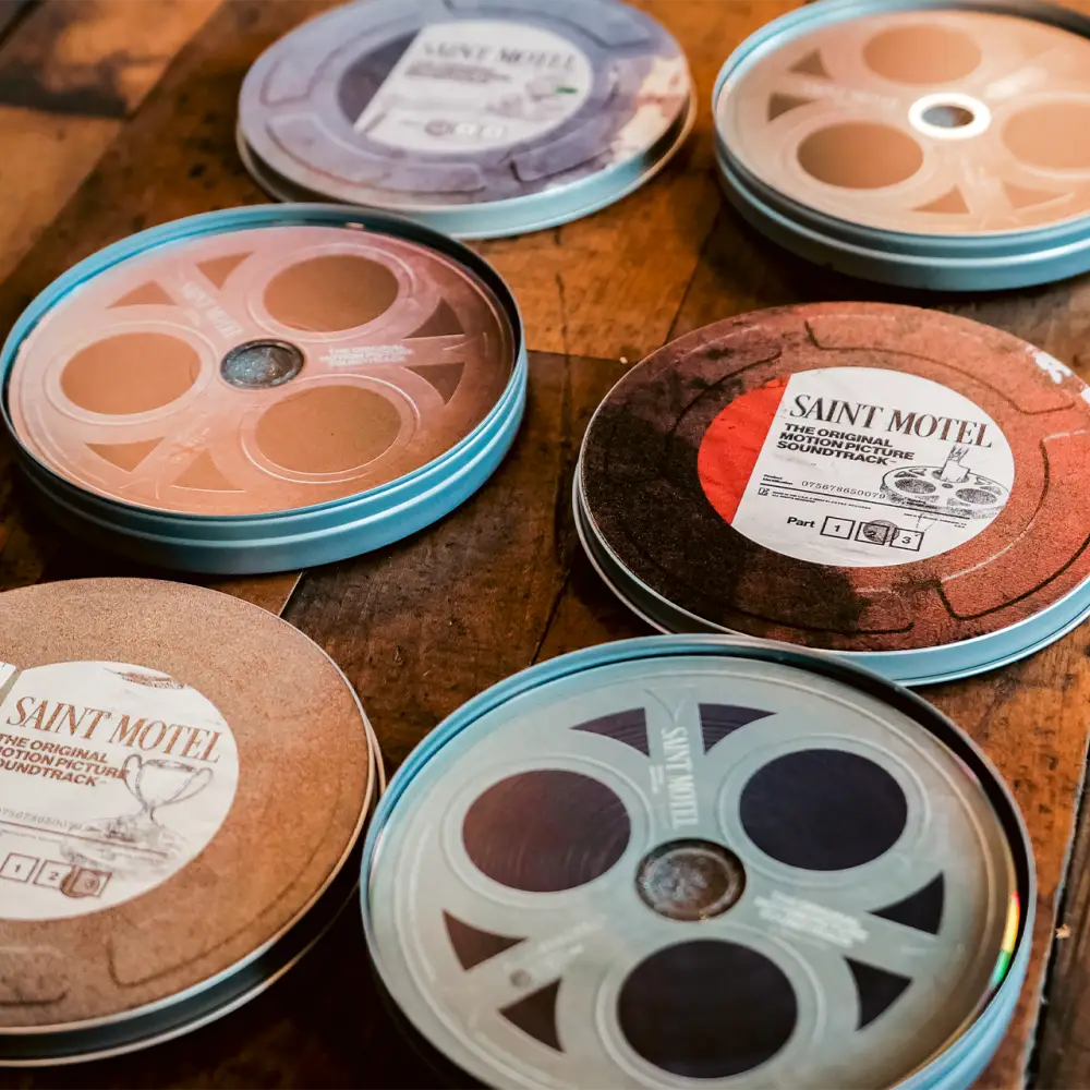 PICTURE SOUNDTRACK: 3 PART FILM REEL CANISTER BOXSET LIMITED EDITION - Saint Motel merch