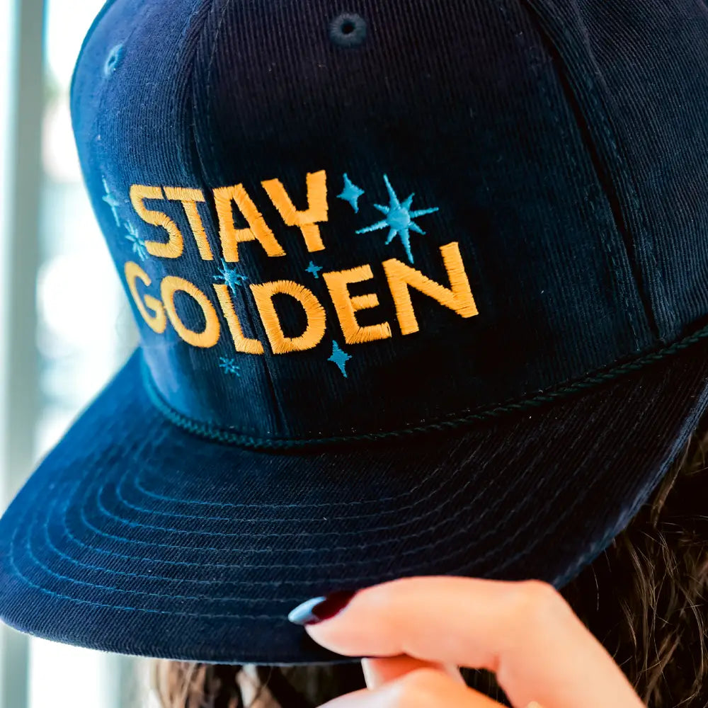 Stay Golden Hat Front Bill