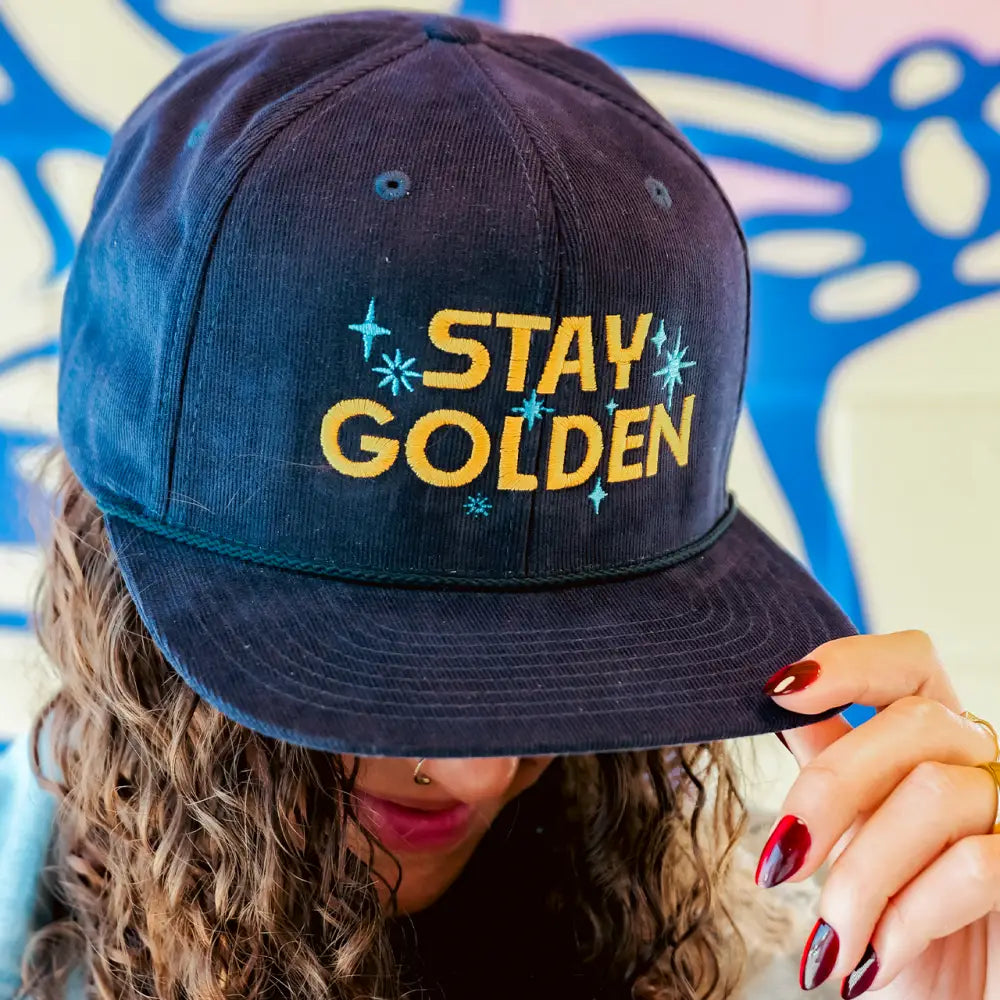 Stay Golden Hat Front Bill