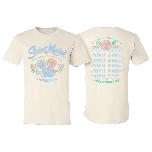Saint Motel 2020 World Tour Tee Front and Back