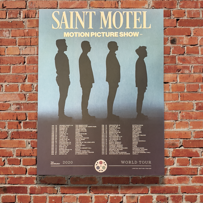 Saint Motel The Original Motion Picture Soundtrack 2020 World Tour Poster