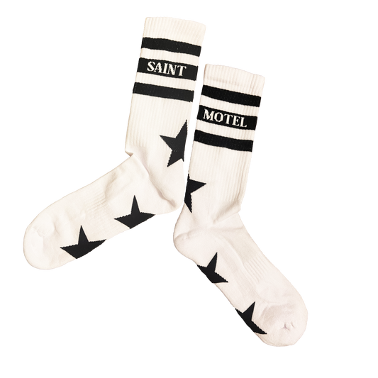 White Saint Motel Socks